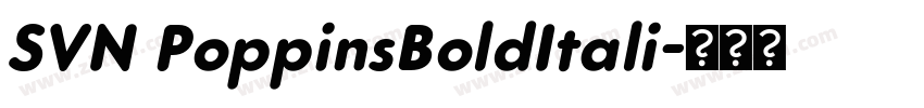 SVN PoppinsBoldItali字体转换